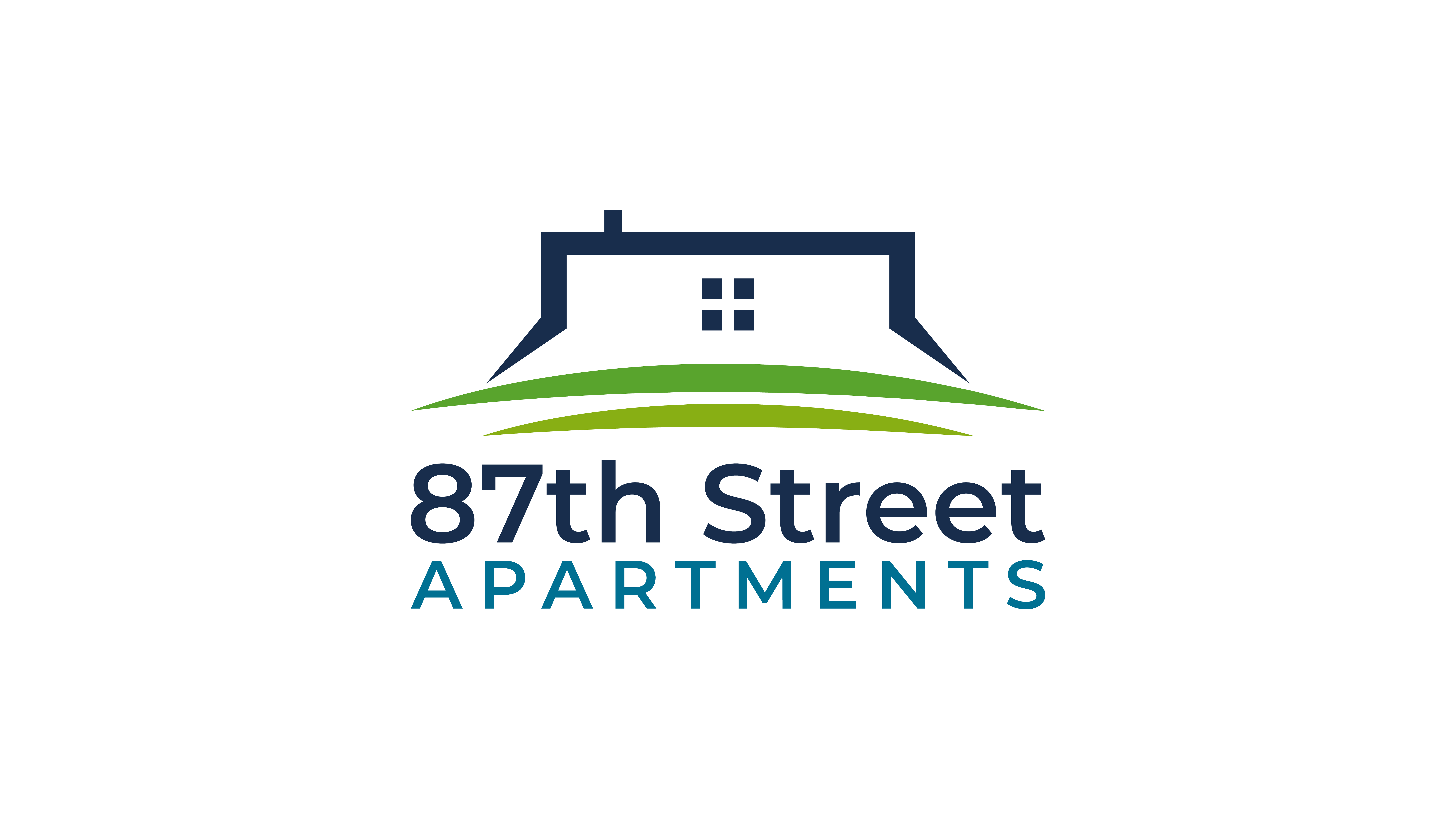 A logo for 87th Street Apartments is displayed.